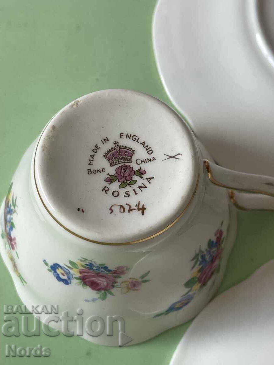 Vintage English trio tea set - 7