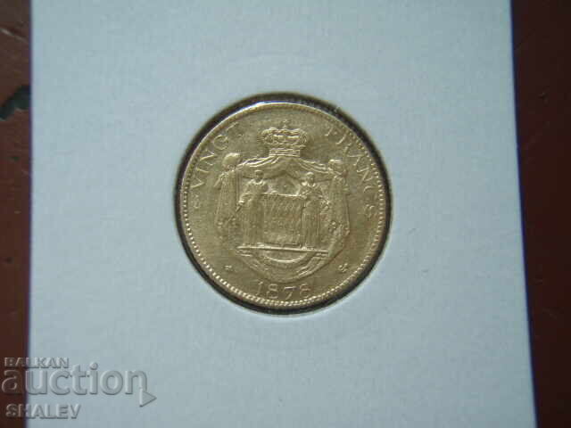 Доставка на 20 Francs 1878 Monaco (20 франка Монако) - XF/AU (злато) Доставка на 20 Francs 1878 Monaco (20 франка Монако) - XF/AU (злато)