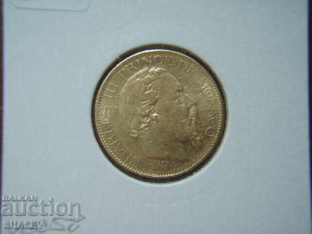 20 Francs 1878 Monaco (20 франка Монако) - XF/AU (злато) - 7 20 Francs 1878 Monaco (20 франка Монако) - XF/AU (злато) - 7