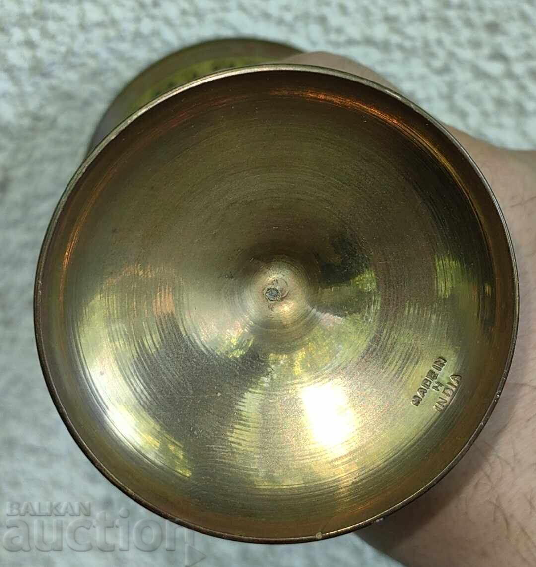 VAZĂ INDIANĂ DIN METAL GRAVAT - 7
