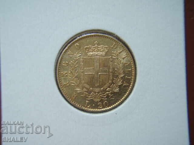20 Lire 1875 R Italy - AU/Unc (gold) with price € 995.89 | 1947.80 BGN