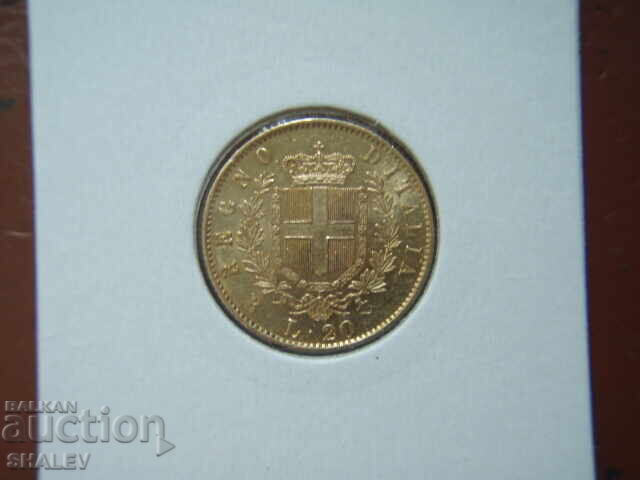 Licitație 20 Lire 1875 R Italia (20 liri Italiya) - AU/Unc (aur)