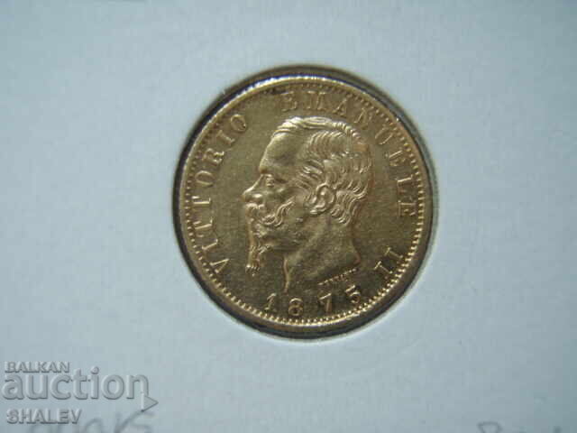 20 Lire 1875 R Italia (20 liri Italiya) - AU/Unc (aur) - 5