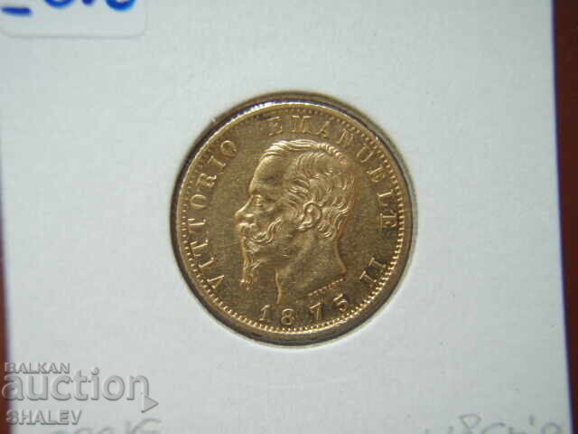 20 Lire 1875 R Italia (20 liri Italiya) - AU/Unc (aur) - 7