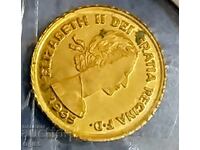Gold commemorative mini coins reproduction of world-famous