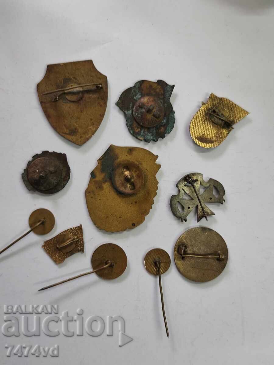 ЕМАЙЛИРАНИ СТАРИ ЗНАЦИ ЗНАЧКИ БЪЛГАРСКИ И ДР - 6