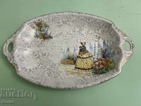 "The Lady with the Crinoline" vintage platter