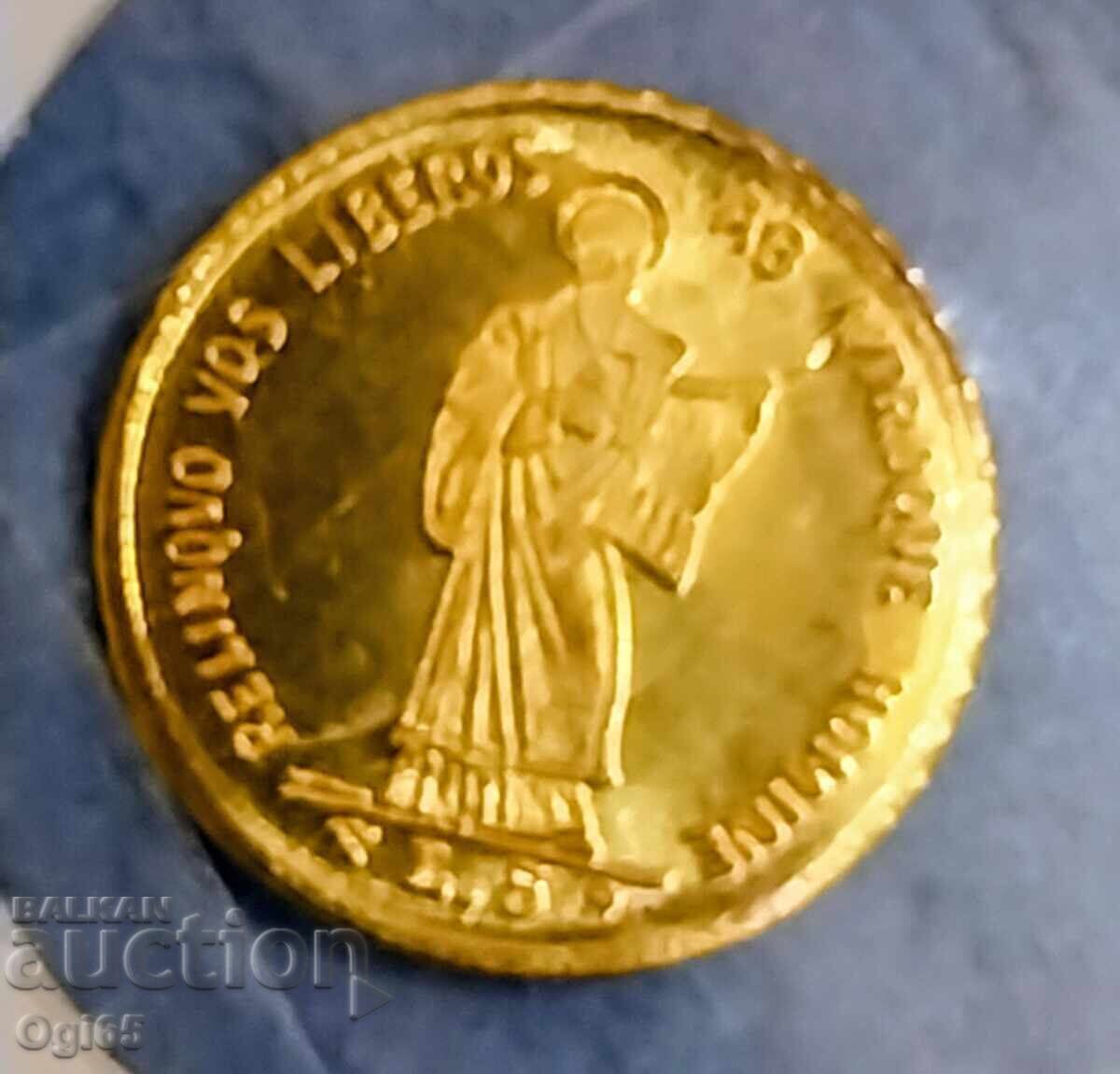 Χρυσά αναμνηστικά μίνι νομίσματα αναπαραγωγής παγκοσμίου φήμης με τιμή € 35.00 | 68.45 BGN