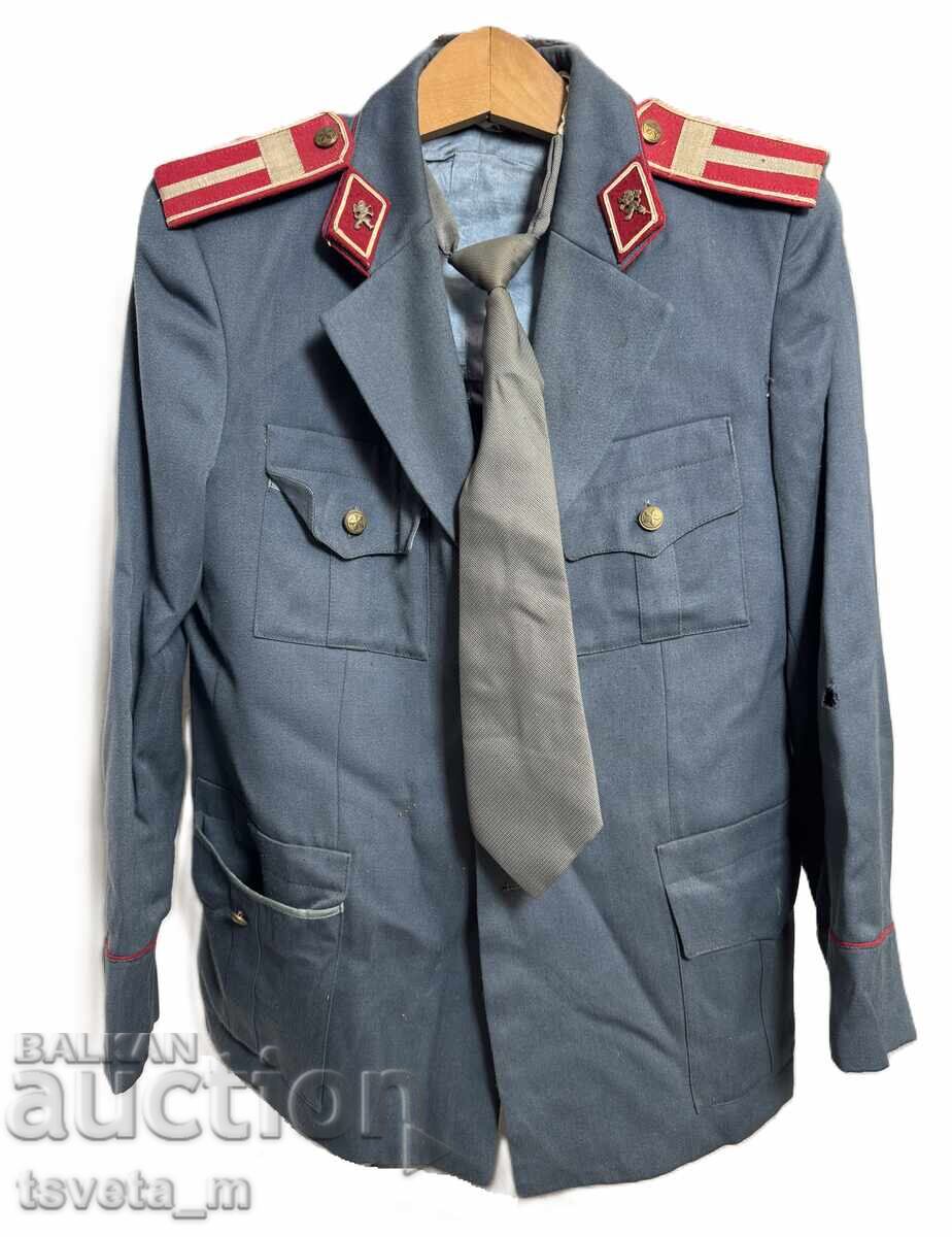 Jachetă și cravată de uniformă Miliția Populară socialistă