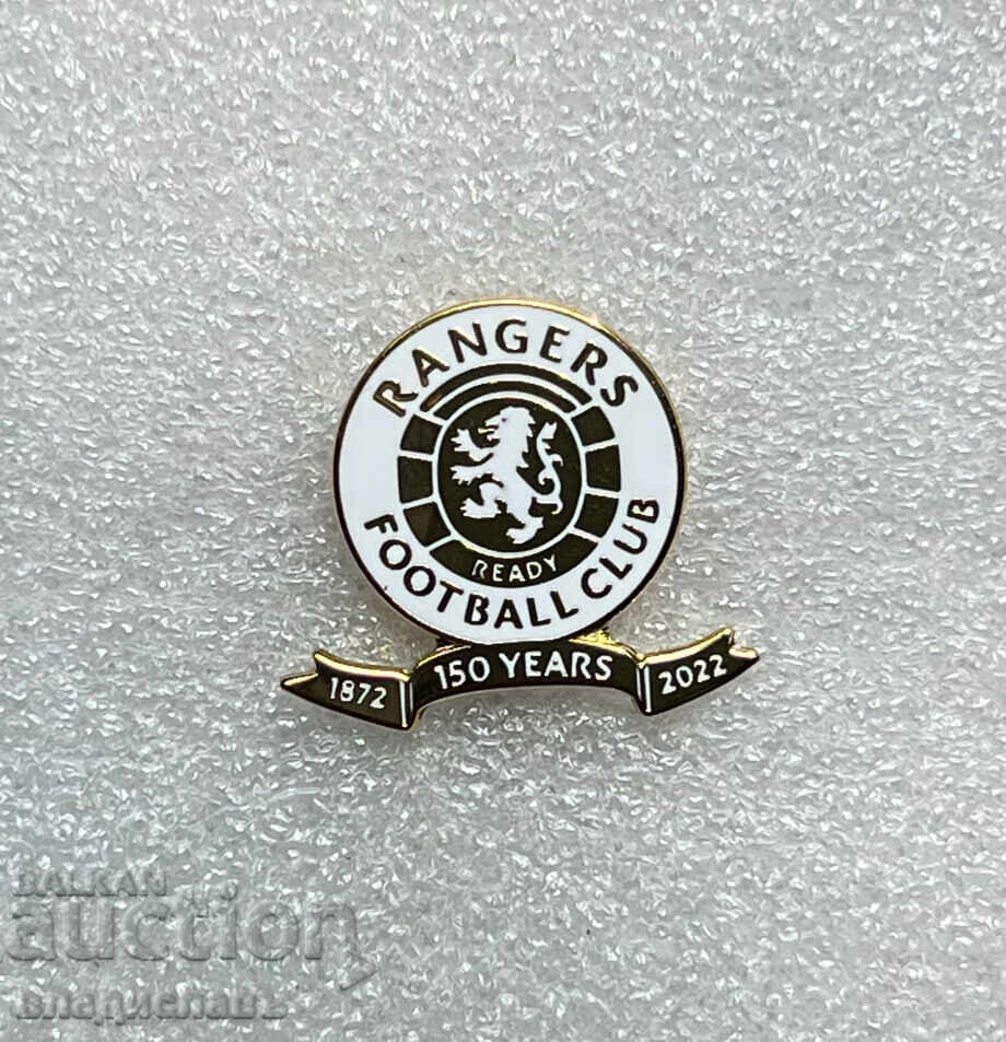 Insignă fotbal Scoția 150 de ani Rangers Football Club Insignă fotbal Scoția 150 de ani Rangers Football Club