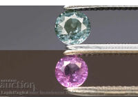 Φυσικός γρανάτης με αλλαγή χρώματος 0.15ct 3mm VS στρογγυλός