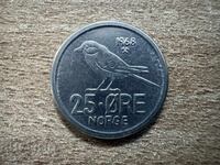 Norvegia - 25 øre (1968)