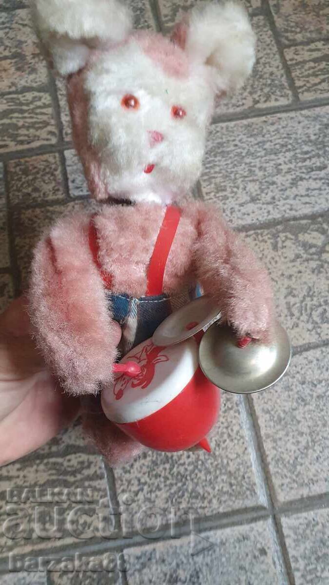 Vintage toy drummer rabbit