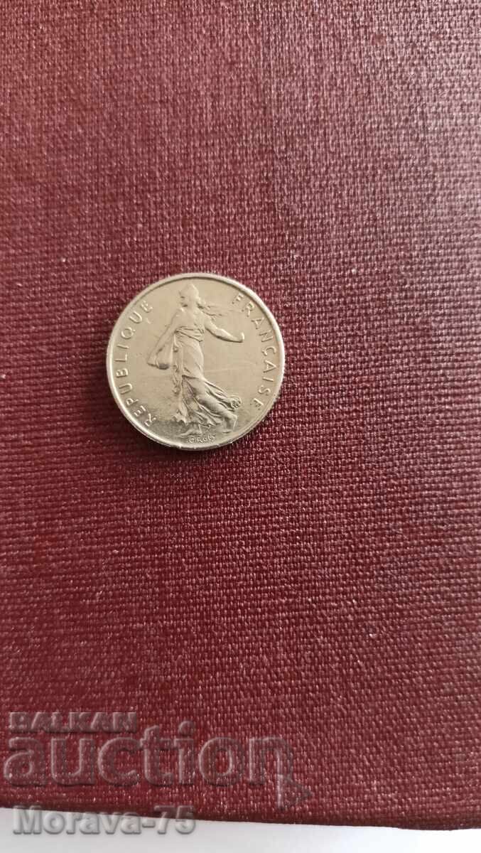 1/2 franc 1976 Franța cu preț € 1.00 | 1.96 BGN