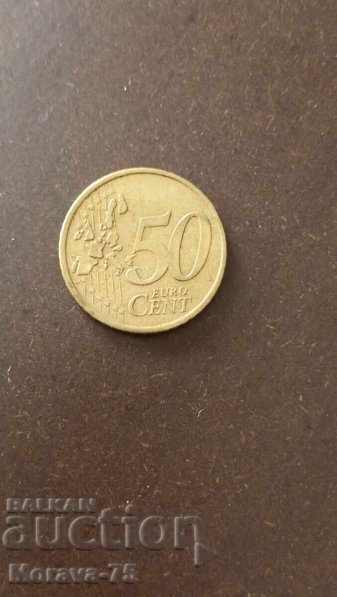 50 lepta 2002 50 euro cenți Grecia cu preț € 4.00 | 7.82 BGN 50 lepta 2002 50 euro cenți Grecia cu preț € 4.00 | 7.82 BGN