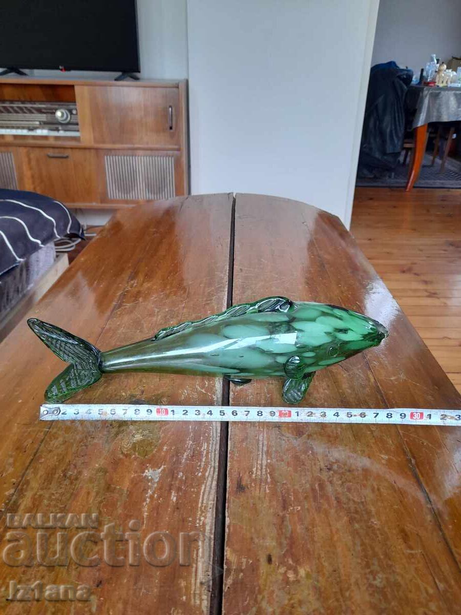 Auction  Glass figure, figurine, fish