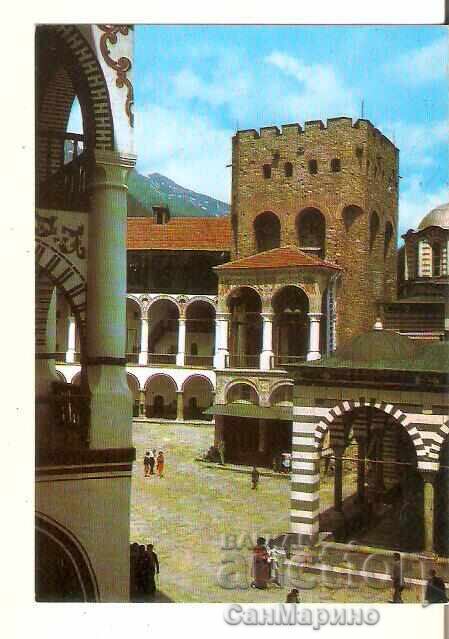 Carte poștală Bulgaria Mănăstirea Rila Turnul lui Hrelyo 7*