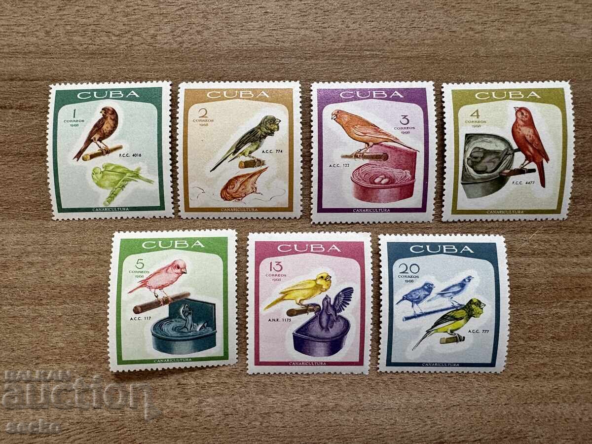 Cuba - Păsări - Creșterea canarilor (1968) MNH