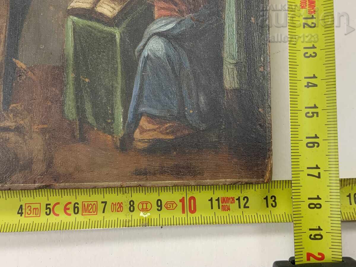 Licitație Rusia țaristă, icoană veche pictată, Bunavestire