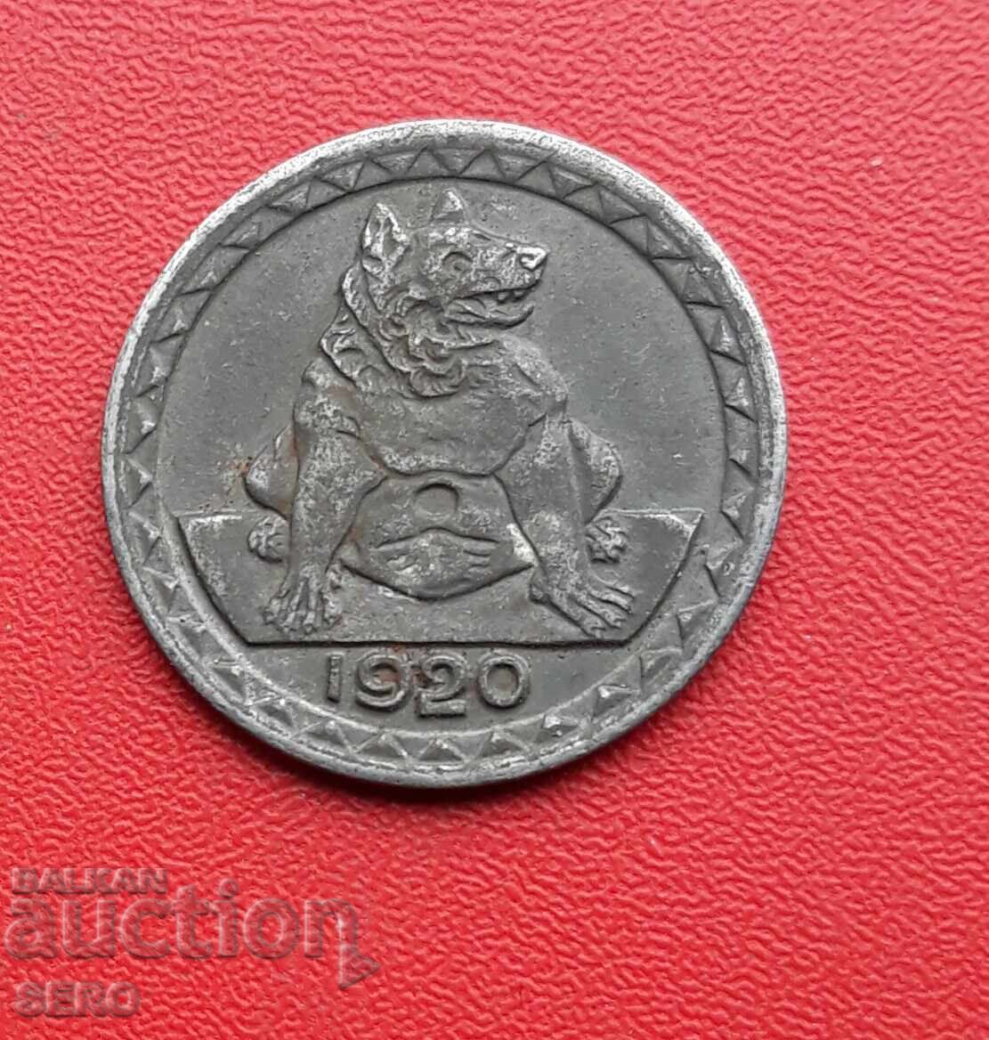 Germania-S.Rhine-Westphalia-Aachen-25 pfennig 1920-ext. conservat cu preț € 4.00 | 7.82 BGN