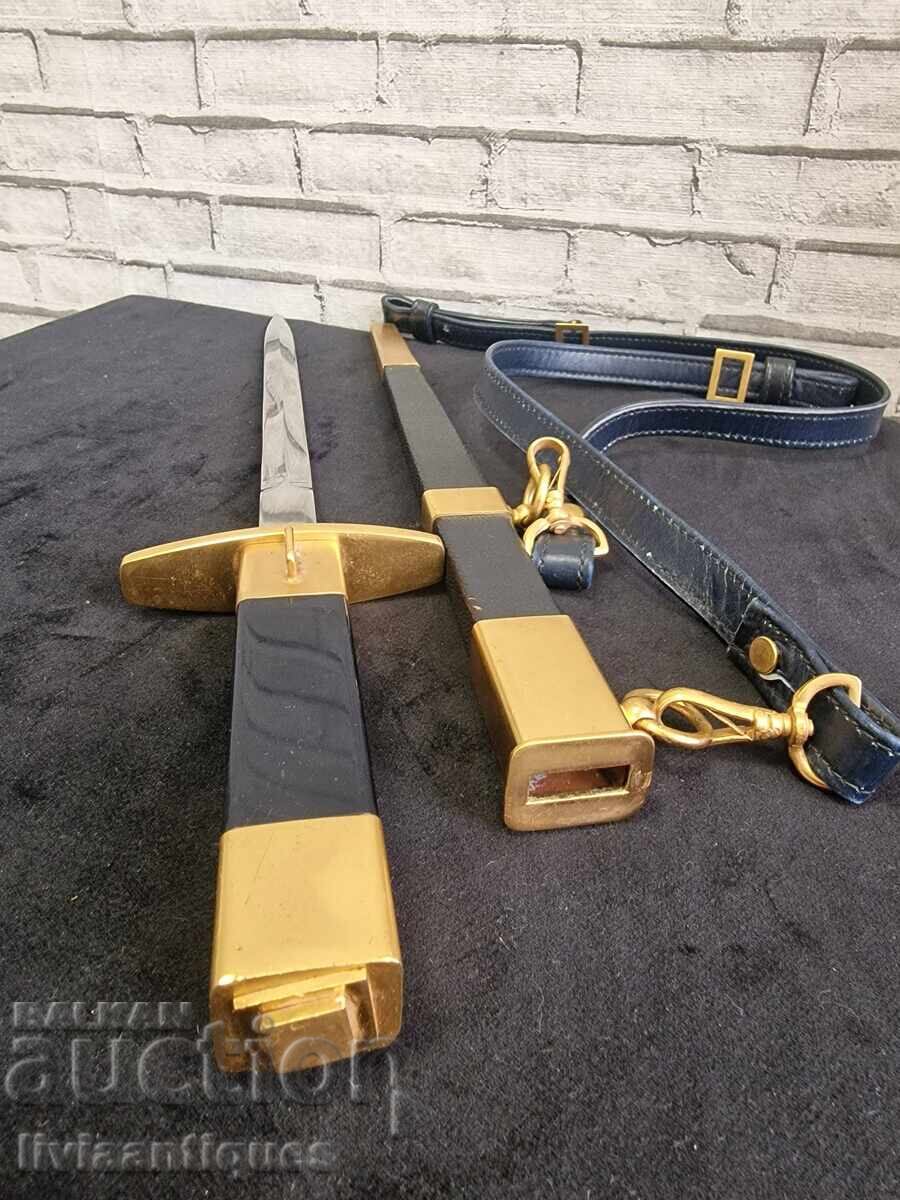 Pumnal francez. Lungime 41 cm cu teacă - 6