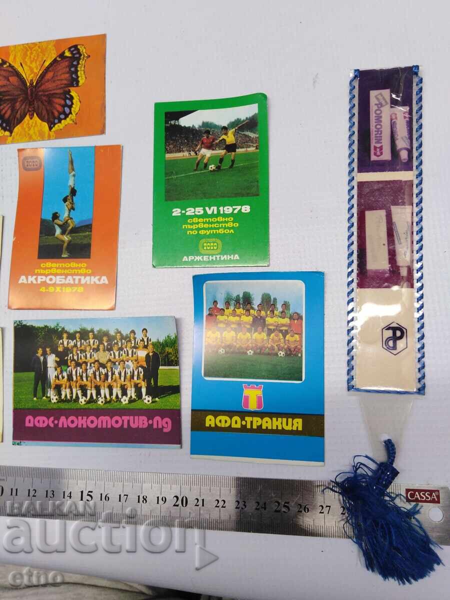 Licitație Fotbal 1978 CALENDARE VECHI-16 BUCĂȚI, calendar, calendar mic