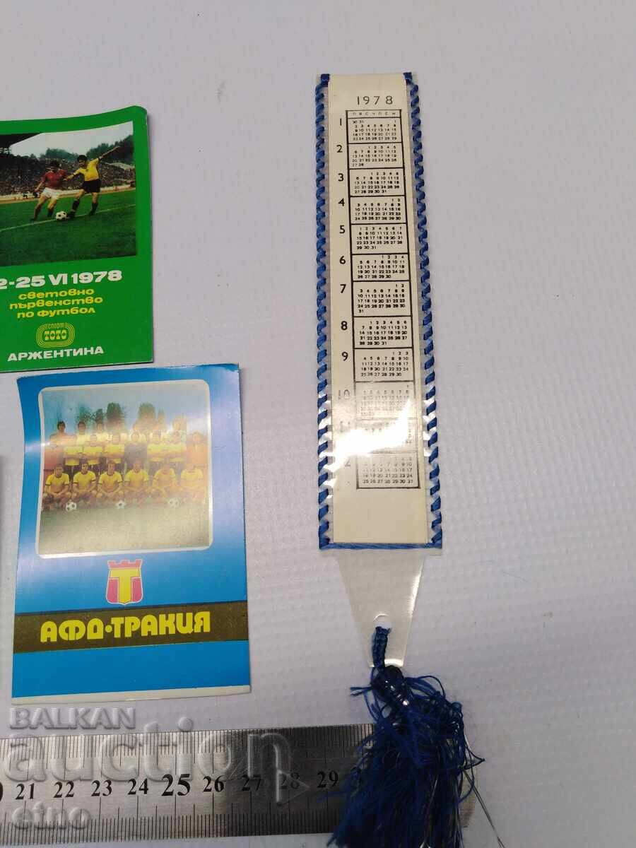 Fotbal 1978 CALENDARE VECHI-16 BUCĂȚI, calendar, calendar mic - 5