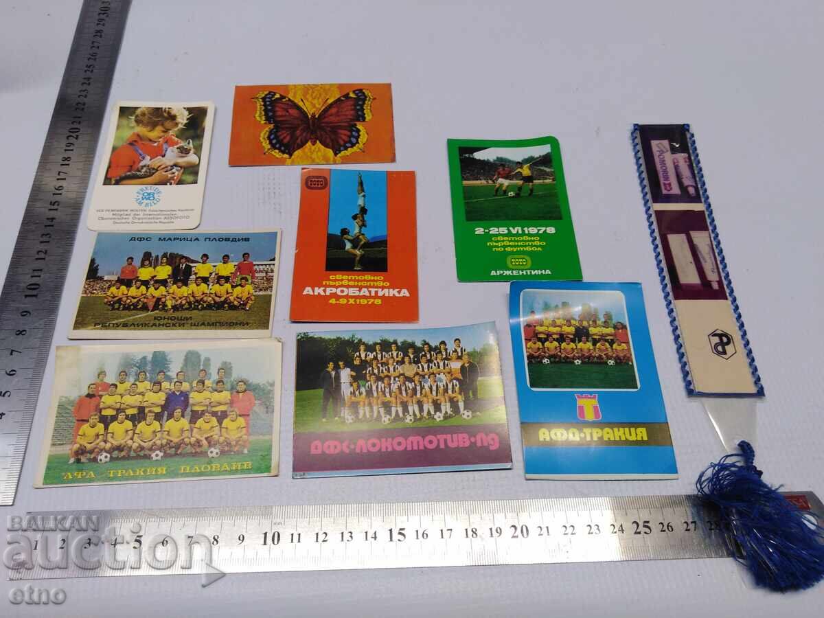 Fotbal 1978 CALENDARE VECHI-16 BUCĂȚI, calendar, calendar mic