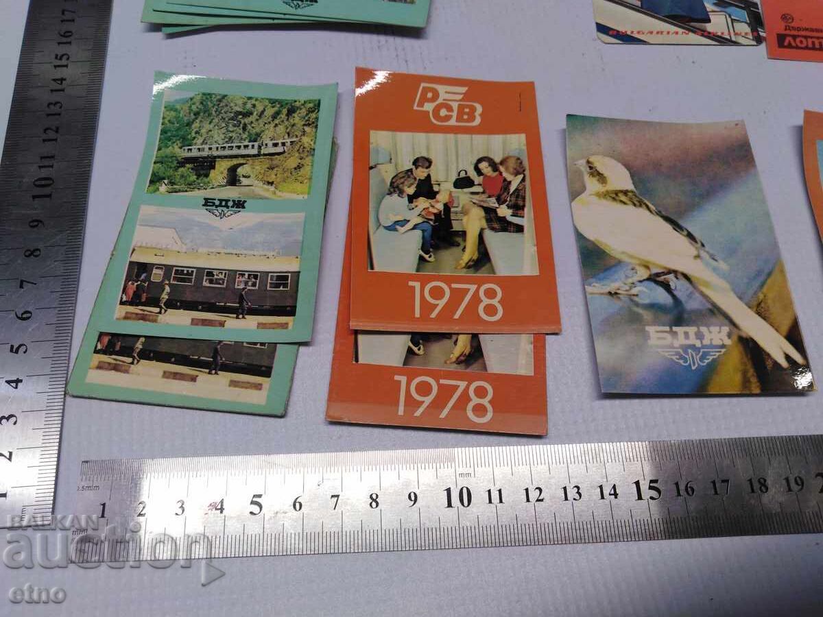 BDJ 1978 CALENDARE VECHI - 37 BUCĂȚI, calendar, calendăraș cu preț € 8.00 | 15.65 BGN