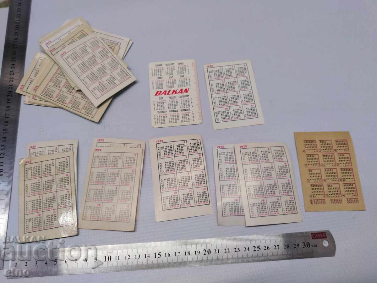 BDJ 1978 CALENDARE VECHI - 37 BUCĂȚI, calendar, calendăraș - 5