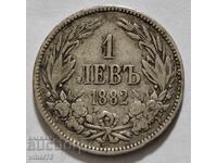 ASEBŬRNA MONETA OT 1 LEV 1882g