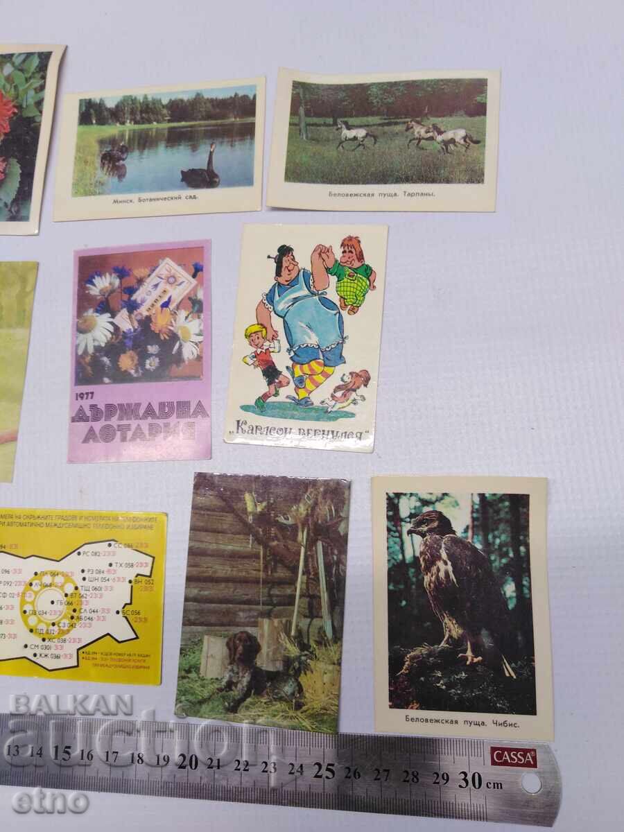 Licitație CALENDARE VECHI DIN 1977 - 12 BUCĂȚI, calendar, calendar mic