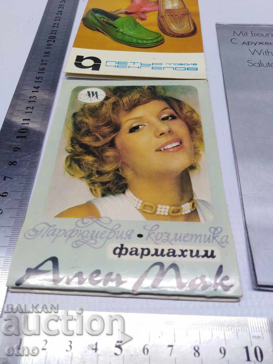 Livrarea CALENDARE VECHI DIN 1975 - 5 BUCĂȚI, calendar, calendar mic