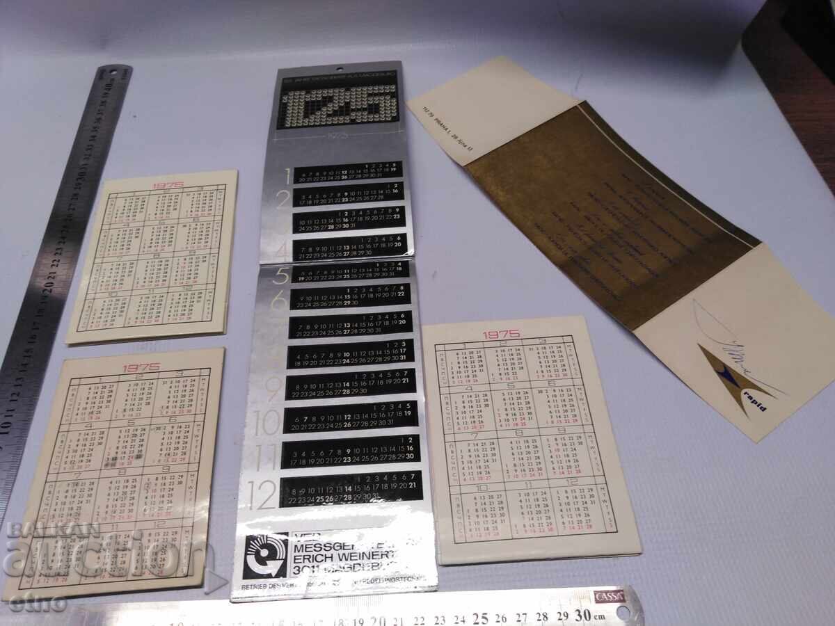 CALENDARE VECHI DIN 1975 - 5 BUCĂȚI, calendar, calendar mic - 6