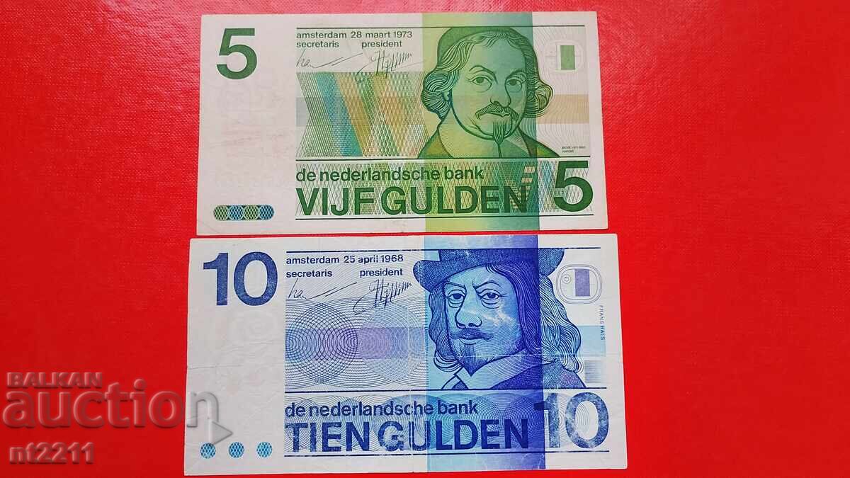 Set 5 și 10 guldeni Țările de Jos