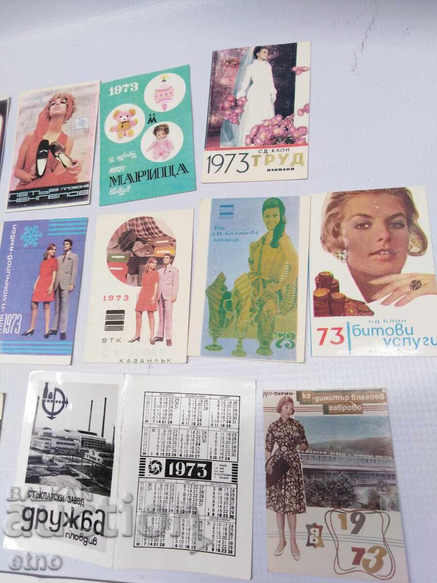 CALENDARE VECHI DIN 1973 - 20 BUCĂȚI, calendar, calendar mic - 5