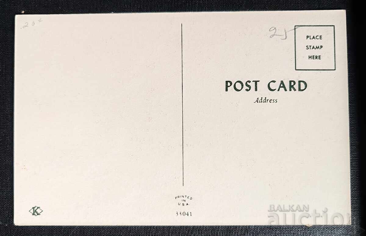Licitație SUA. Carte poștală retro amuzantă cu inscripție umoristică în engleză Licitație SUA. Carte poștală retro amuzantă cu inscripție umoristică în engleză