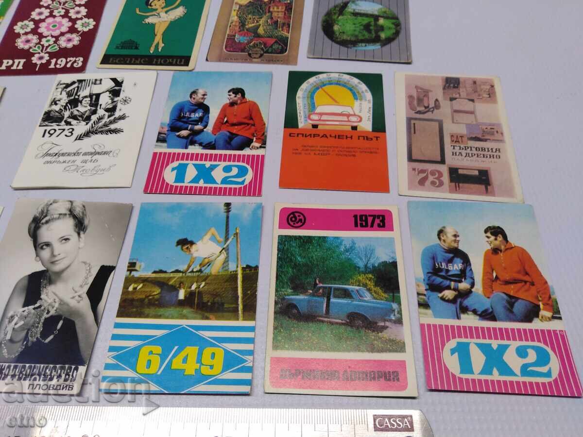 Livrarea CALENDARE VECHI DIN 1973 - 20 BUCĂȚI, calendar, calendar mic