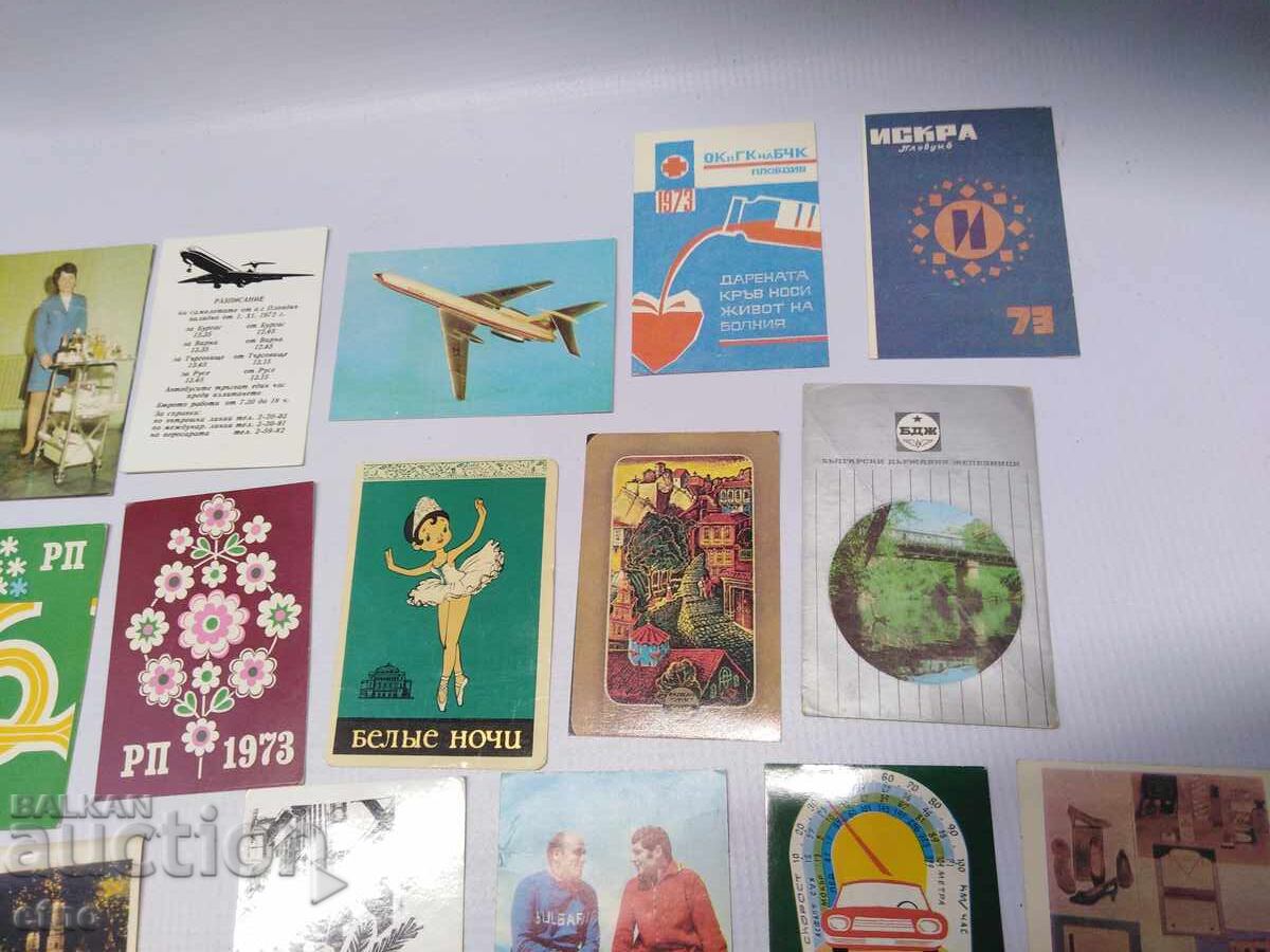 CALENDARE VECHI DIN 1973 - 20 BUCĂȚI, calendar, calendar mic - 5
