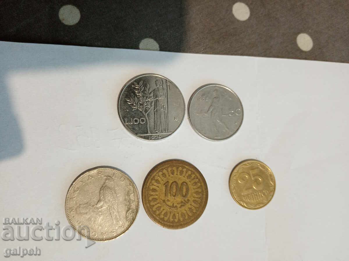 MONEDE - 5 buc. - 1 Euro MONEDE - 5 buc. - 1 Euro
