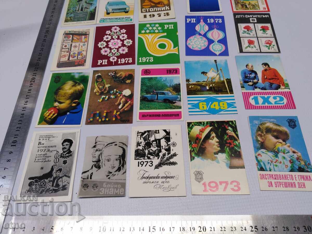 Livrarea CALENDARE VECHI DIN 1973 - 20 BUCĂȚI, calendar, calendar mic