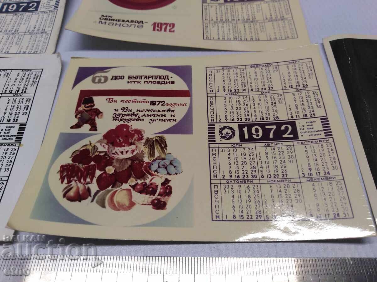 Εργοστάσιο 1972 ΠΑΛΙΑ ΗΜΕΡΟΛΟΓΙΑ-6 ΤΕΜΑΧΙΑ, ημερολόγιο, ημερολογιάκι - 5