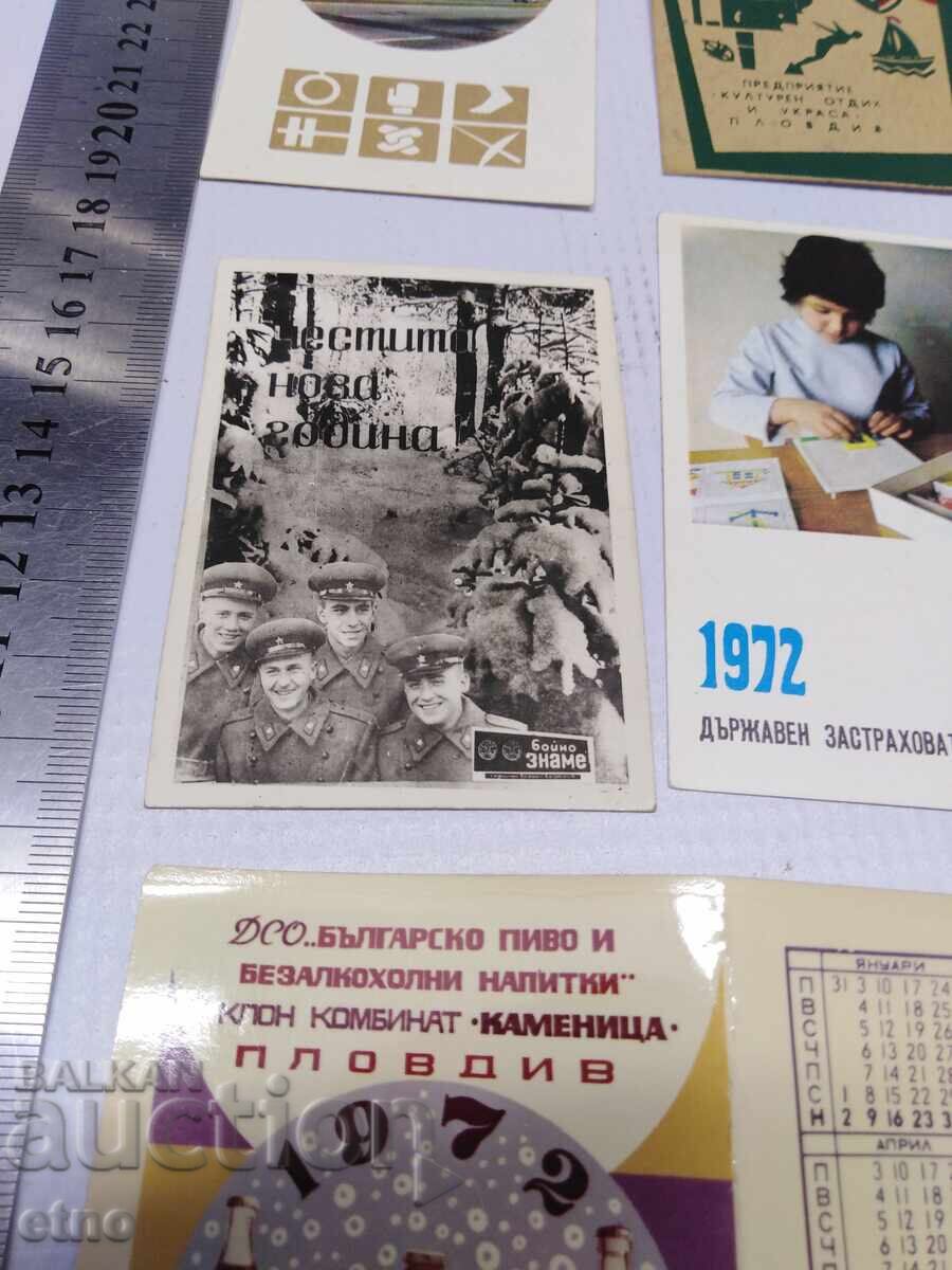 Livrarea Bere 1972, CALENDARE VECHI-20 BUCĂȚI, calendar, calendar mic