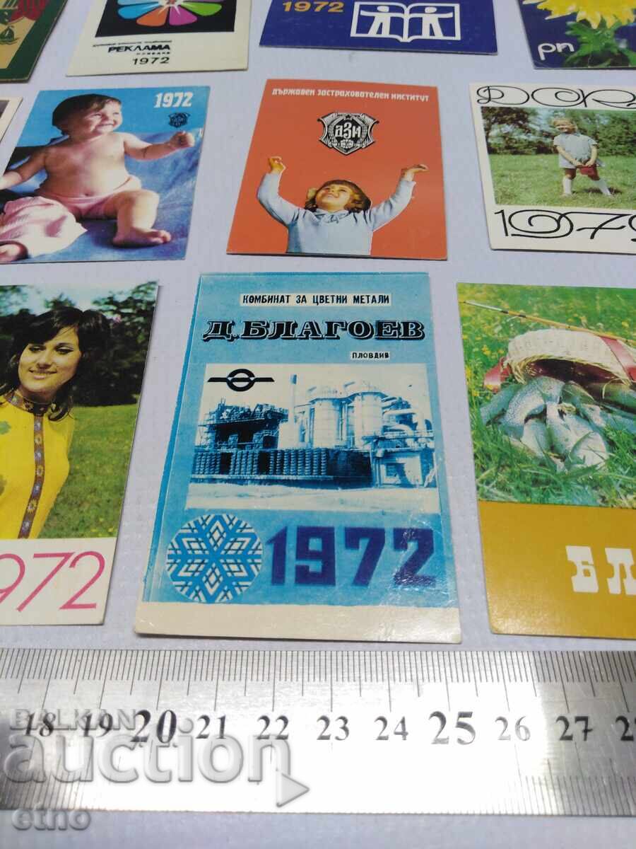 Bere 1972, CALENDARE VECHI-20 BUCĂȚI, calendar, calendar mic - 5
