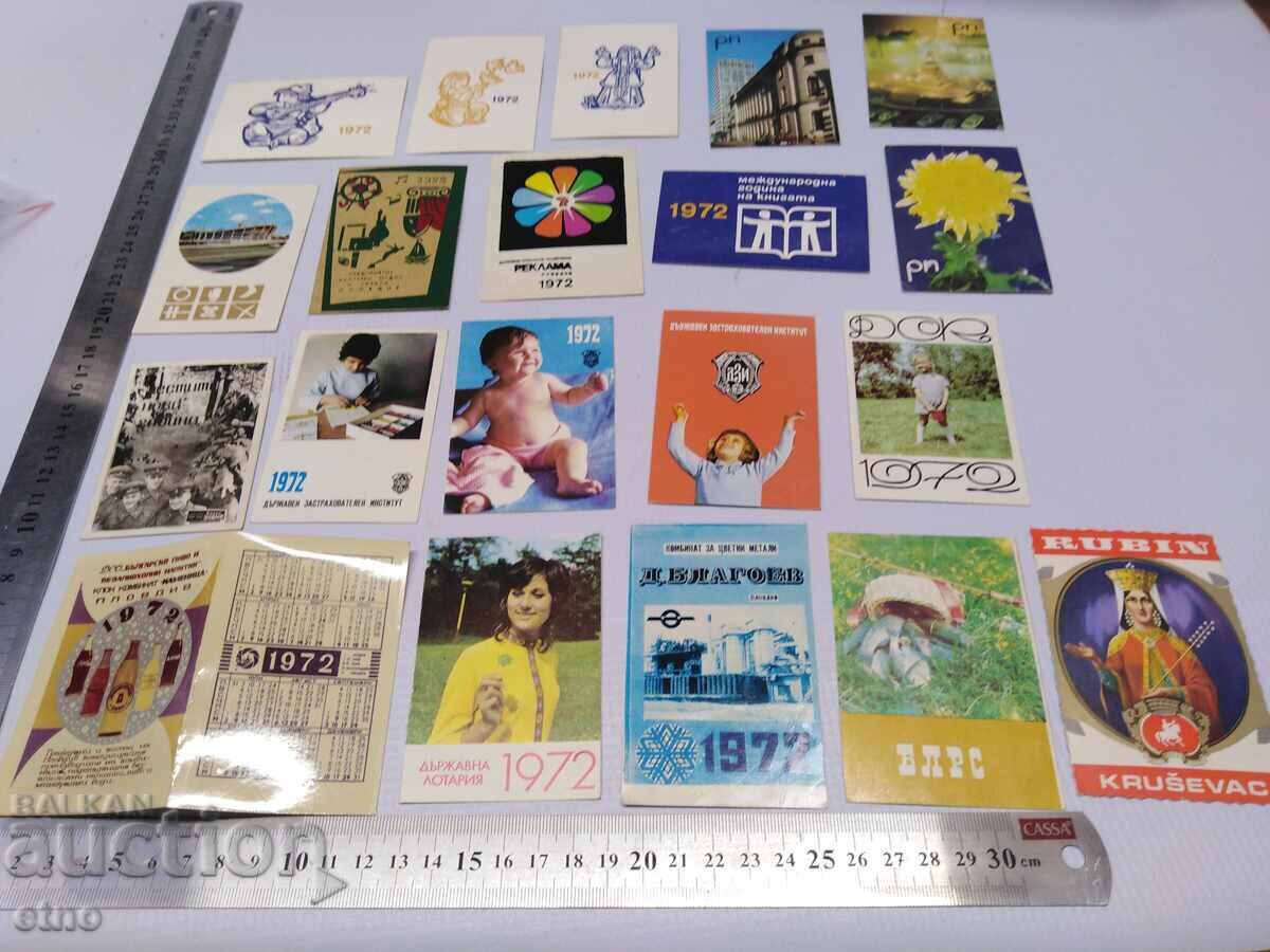 Bere 1972, CALENDARE VECHI-20 BUCĂȚI, calendar, calendar mic - 6