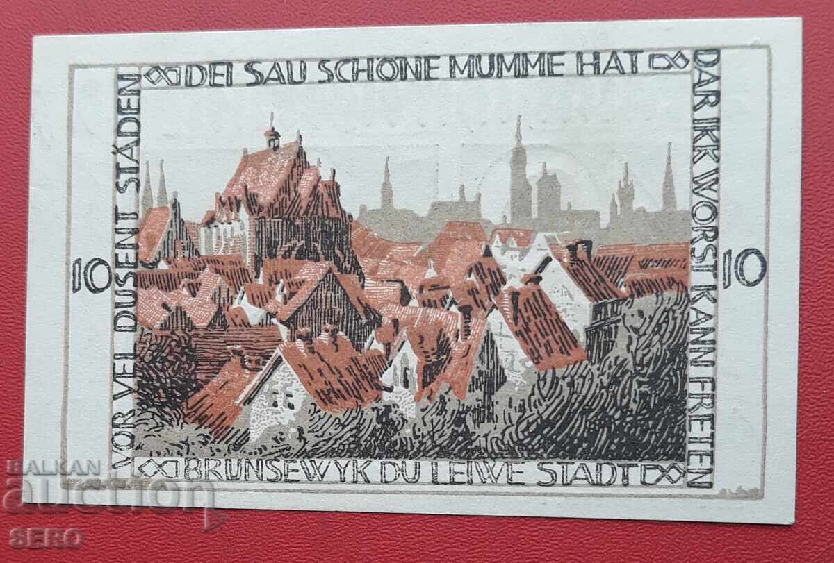 Bancnota-Germania-Braunschweig-10 Pfennig 1921 cu preț € 1.01 | 1.98 BGN Bancnota-Germania-Braunschweig-10 Pfennig 1921 cu preț € 1.01 | 1.98 BGN