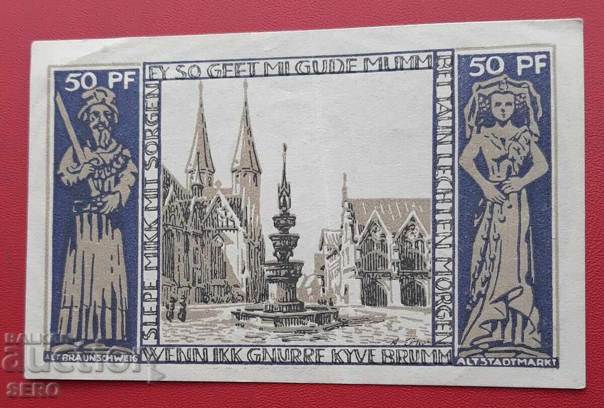 Banknote-Germany-Braunschweig-50 pfennig 1921