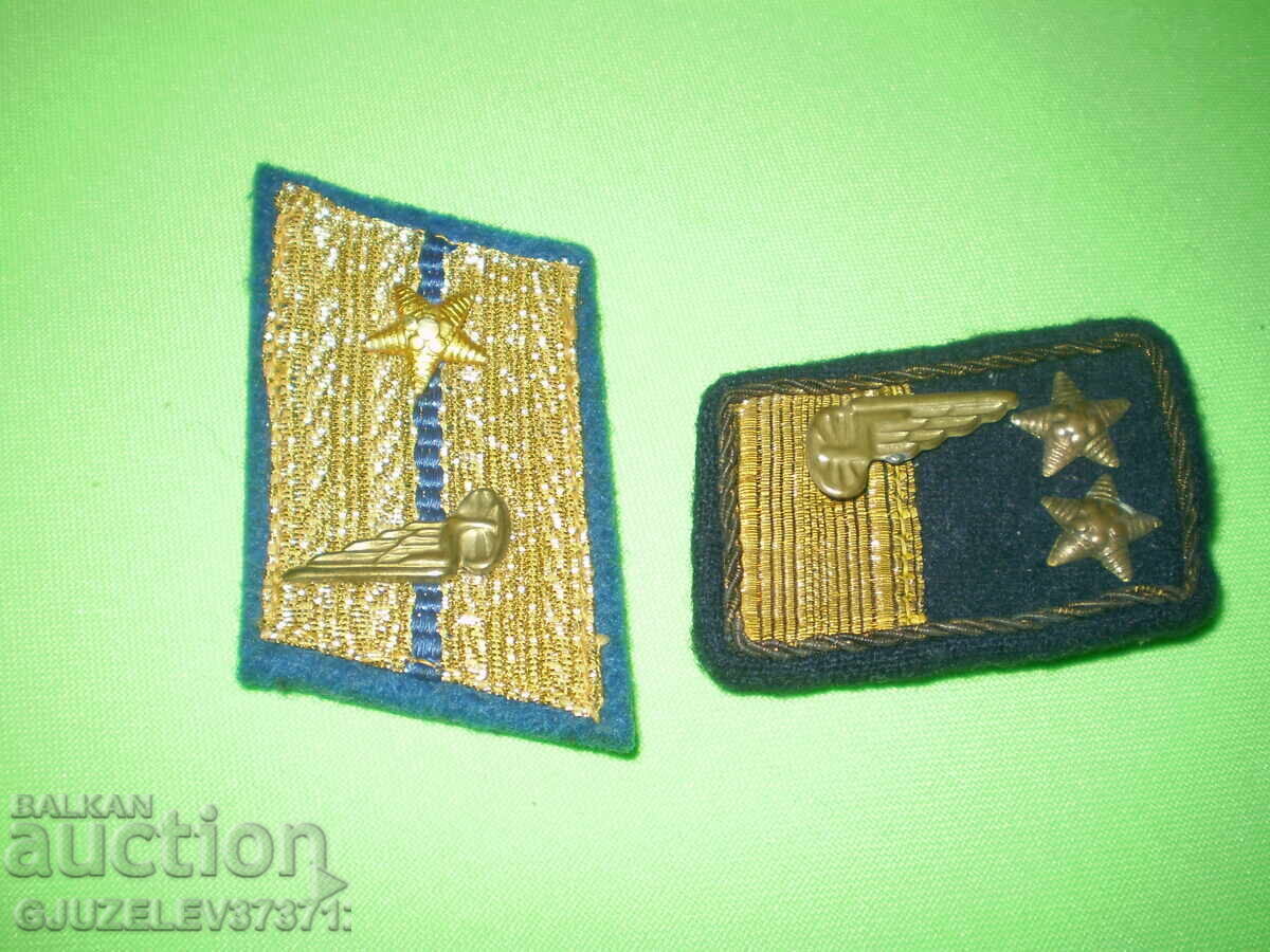 Military bullion collar tabs gold bullion two different insignia for uniform with price € 15.00 | 29.34 BGN