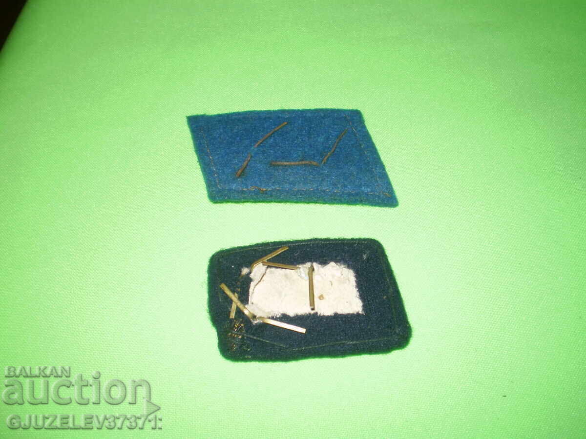 Military bullion collar tabs gold bullion two different insignia for uniform - 6