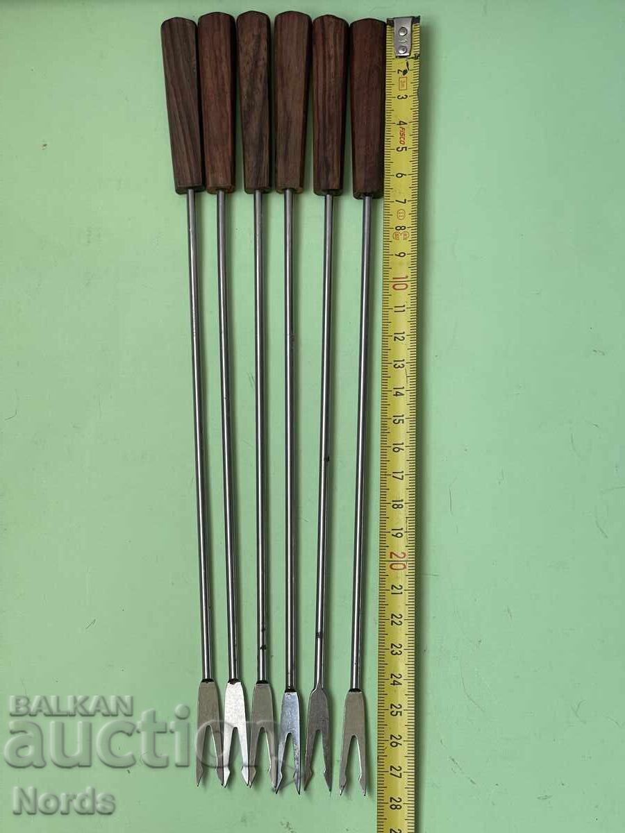 Forks with wooden handles - 5